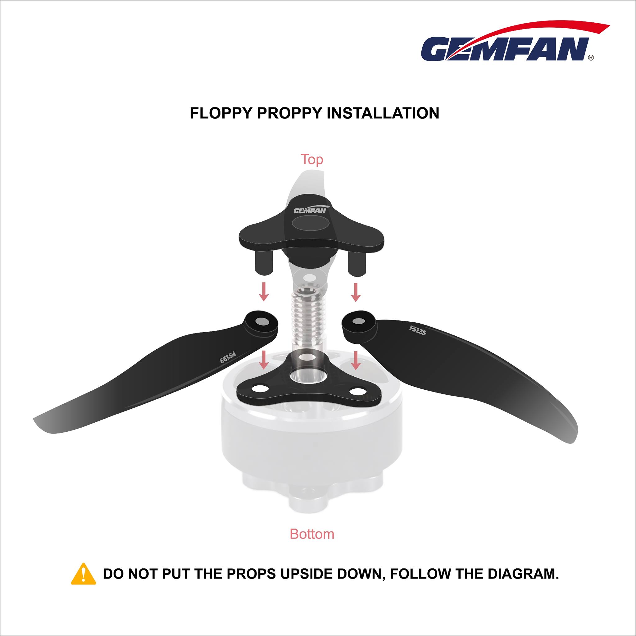 Gemfan Floppy Proppies (Foldable Props) 2CW + 2CCW