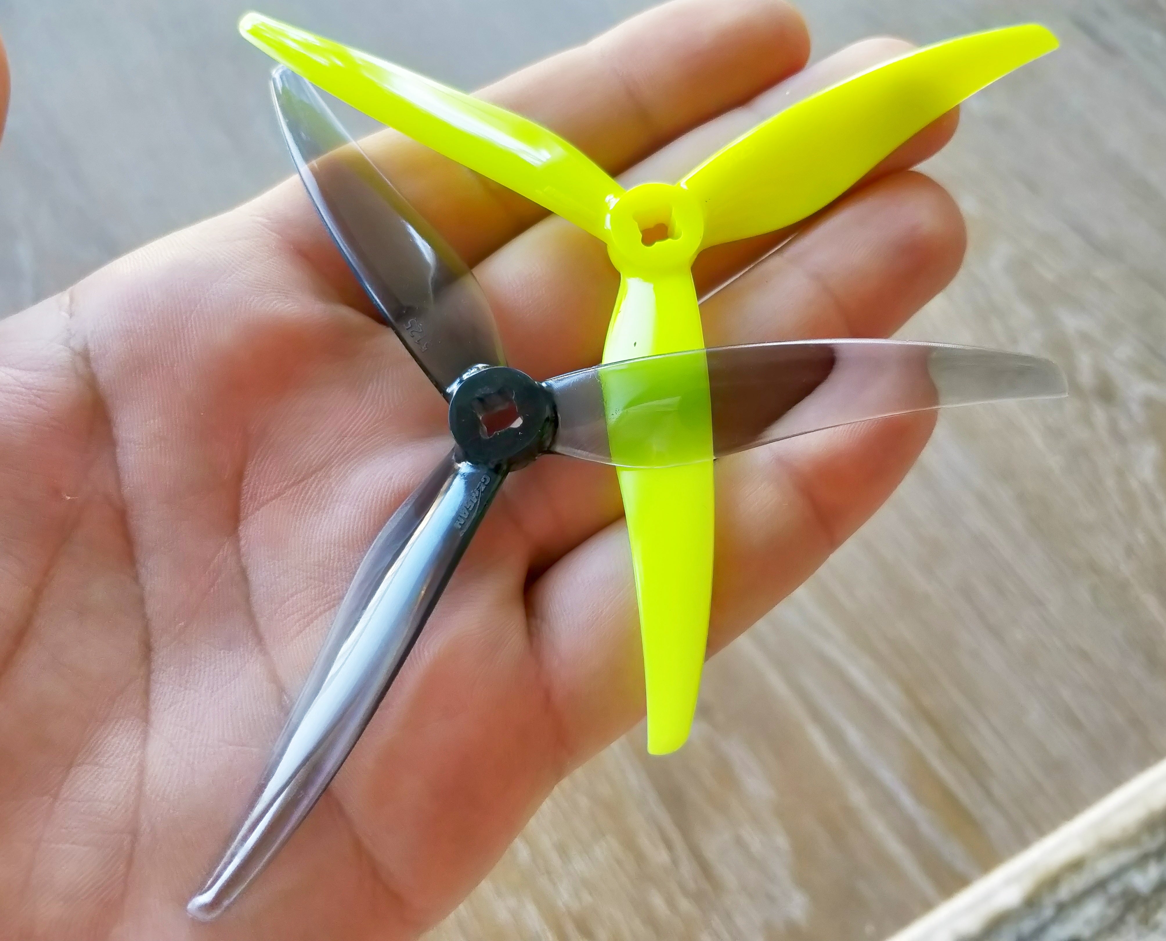 Gemfan Hurricane Durable Tri Blade SL 5125 Propellers (2CW + 2CCW)