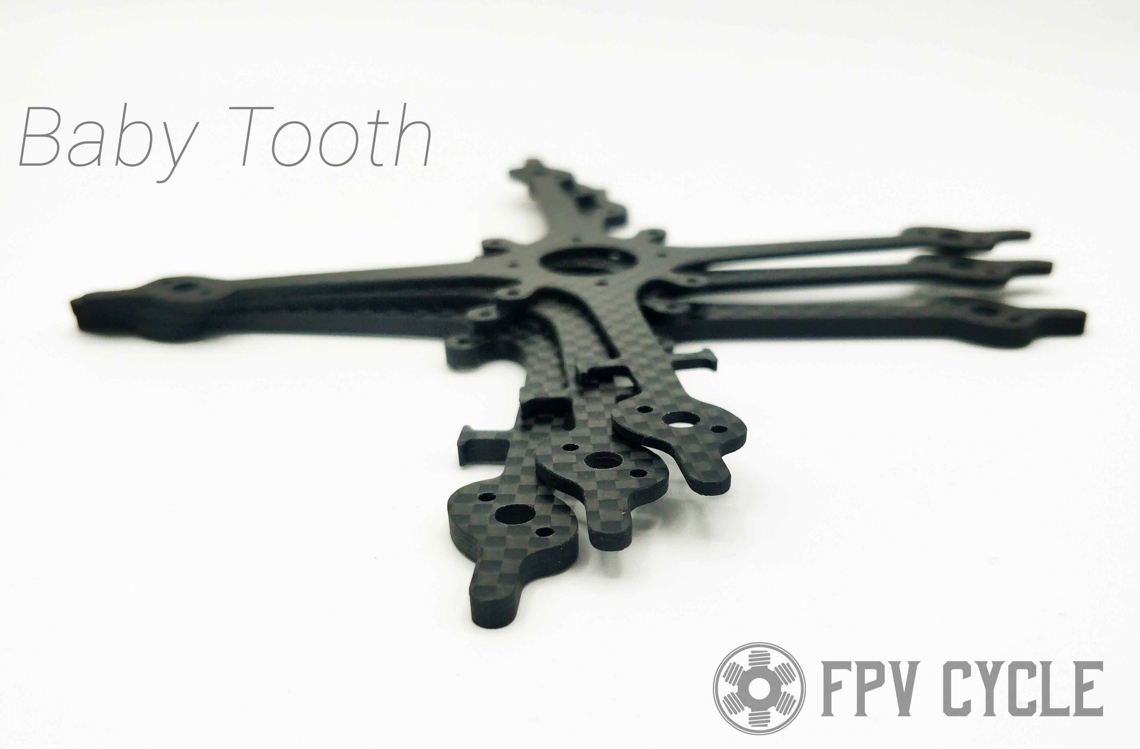 FPVCycle BabyTooth Frame (CHOOSE THICKNESS)