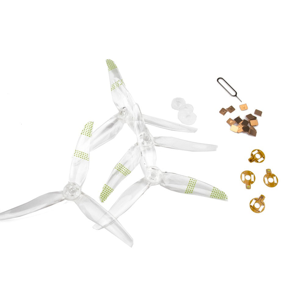 Gemfan 5" LED Props - Moonlight 51466 3-Blade LED Propellers (Set of 4)