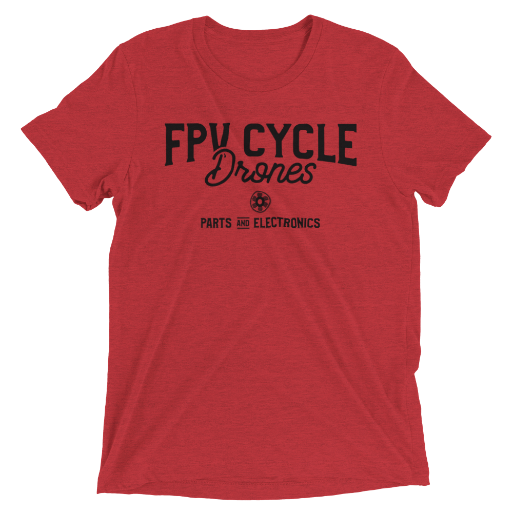 FPVCycle Classic Moto Triblend Crewneck T-shirt - Front Only