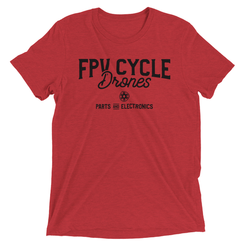 FPVCycle Classic Moto Triblend Crewneck T-shirt - Front Only